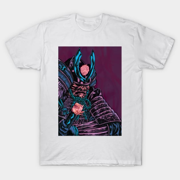 Samurai Warrior T-Shirt by DomTsoi